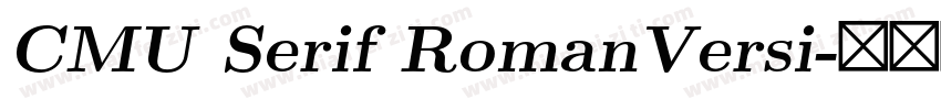 CMU Serif RomanVersi字体转换